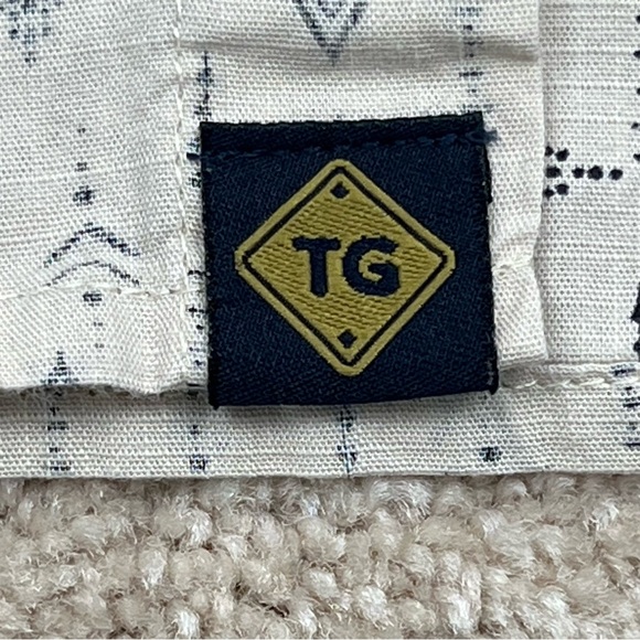 Threadgrit Shirt Adult Small Beige Button Up Pearl Snap Western Style Casual Men - Picture 10 of 14